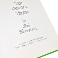 Vintage The Giving Tree by Shel Silverstein, Hardcover Children's Book, Classic Illustrated Storybook, Harper and Row