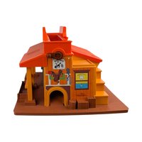 1982 Fisher Price Western Town Building, Vintage Toy Playset Structure, Collectible Toy Town, Imaginative Play Gift