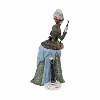 1987 Avon Mrs. Albee Presidents Club Figurine, Ceramic Green Dress, Avon Representative Award, Vintage Collectible, 9.5 Inch Height