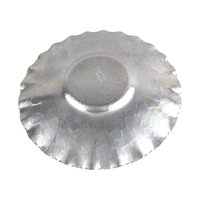 Vintage Aluminum Serving Tray & Plate Set, Hand Wrought Floral Design, Collectible Aluminumware, Gift for Vintage Lovers