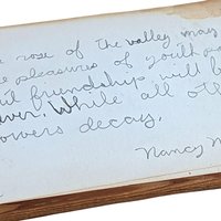 1948 High School Autograph Book | Wooden Cover | Vintage Memory Book | School Days Memorabilia