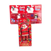 Vintage Coca Cola Lot, Wind-Up Polar Bears, Santa Tin Playing Cards, Collectible Coca Cola, New in Package