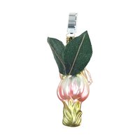 Vintage Midwest Blown Glass Rose Fairy Ornament, Flower Fairy, Figural Glass Ornament, Christmas Decoration, Gift for Collector