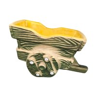 Vintage Ceramic Planters, Shawnee Wheelbarrow Planter, Pink Shell Planter, Mid Century Modern, Succulent Planters, Indoor Garden