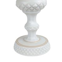 Vintage Westmoreland Roses and Bows Footed Urn with Lid, 12.5" Height, Porcelain Decorative Urn, Elegant Home Decor, Gift for Collector