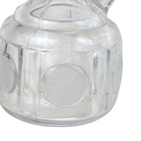 Vintage Fostoria Coin Covered Urn and Cruet Set, Crystal Glass, 13" Height, Decorative Set, Gift for Collector