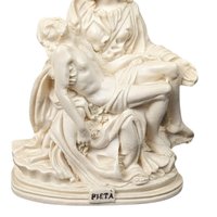 Vintage Italian Pieta Statue, Michelangelo Inspired Sculpture, Religious Figurine, Mary and Jesus Sculpture, Catholic Art, Home Altar Decor