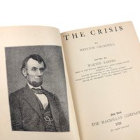 Antique American Civil War Novel: The Crisis, 1922 Macmillan Edition