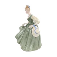 Vintage Royal Doulton Fair Lady Figurine, HN2193, Green Dress, Collectible Porcelain, Gift for Collector, Elegant Home Decor
