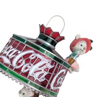 1993 Coca-Cola "Light Up Your Holidays" Ornament | Mice Ornament | Light-Up Christmas Ornament | Coke Collectible