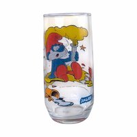 Vintage 1982 Smurf Tumblers, Set of 4, Papa, Jokey, Gargamel, Handy Smurf, Collectible Smurf Glasses, Gift for 80s Nostalgia