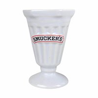 Vintage Smuckers Ceramic Ice Cream Cups, Set of 4, Sundae Dishes, Collectible Kitchenware, Smuckers Memorabilia, Ice Cream Party