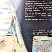 Set of 3 Vintage Framed Ad Prints, Black Jack Gum, Maxwell House Coffee, Postum Beverage, Retro Decor, Advertising Art