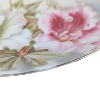 Vintage PV Vessra Germany Floral Plate, Hand-Painted Rose Design, 11" Handled Dresser Tray, Vanity Tray, Gift for Her, Shabby Chic Decor