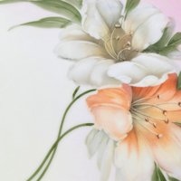 Vintage Z.S. & G. Bavaria Floral Plate, 11" Hand-Painted Porcelain Dresser Tray, Vanity Dish, Gift for Her, Home Decor