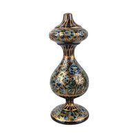 Vintage Hand-Painted Floral Incense Stick Holder, Gold Accents, Ceramic Incense Burner, Bohemian Decor, Meditation Gift