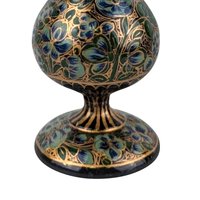 Vintage Hand-Painted Floral Incense Stick Holder, Gold Accents, Ceramic Incense Burner, Bohemian Decor, Meditation Gift