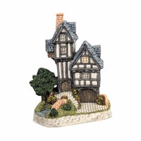1993 David Winter The Engine House Village Sculpture, Tudor Style Collectible, Vintage Home Decor, Gift for Collector, Miniature Building