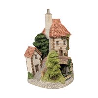 1984 David Winter Tollkeepers Cottage, English Countryside Sculpture, Vintage Collectible, Gift for Collector, Miniature Stone Cottage