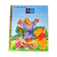 Vintage Winnie the Pooh Book Lot, Pooh King of the Beasties, Honey Patch, Jokes & Riddles, Tigger Golden Book, A.A. Milne, Children's Books