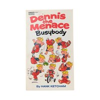 Vintage Dennis the Menace Books, Set of 6 Softcovers, Hank Ketcham, 1960s-70s Comics, Gift for Collector, Retro Nostalgia
