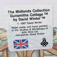 1987 David Winter "Gunsmiths Cottage" | The Midlands Collection | with COA and Box