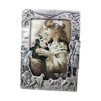 Vintage Photo Frames, Set of 3, Metal Picture Frames, Cherub Frame, High Heel Shoe Frame, Horseback Frame, Eclectic Decor, Home Decor