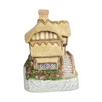 1993 David Winter Whileaway Cottage, Hand Made Village Figure, Collectible English Cottage Decor, Gift for Miniature Collectors, 4 inches