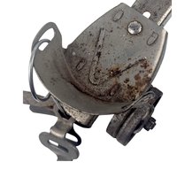 Vintage Metal Roller Skates with Key, Adjustable Sidewalk Skates with Deadnaught Wheels, Mid-Century Industrial Decor and Photo Prop