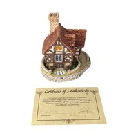 1993 David Winter Cottage "The Hall" | with COA and Original Box | Vintage Collectible