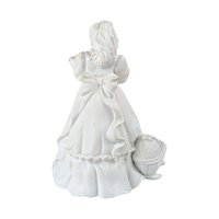 Vintage Dept 56 Christmas Presents Figurine Set, Boy with Train, Girl with Doll, Winter Silhouette, Holiday Decor, Christmas Gift