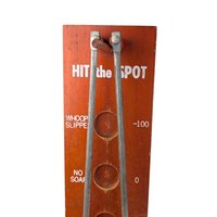 1960s Hit The Pot Wood Dexterity Game, Vintage Bar Game or Man Cave Decor, Mid-Century Skill Toy