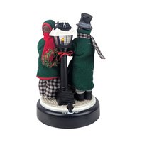 Vintage 1990 Holiday Creations Musical Carolers, Light Up Victorian Christmas Figurine, Animated Holiday Mantle Decor
