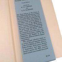 The Poems of Gerard Manley Hopkins 1967 Hardcover Book, Fourth Edition Oxford University Press, Vintage Victorian Poetry