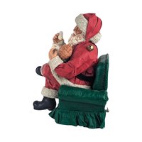 Vintage Clothique Possible Dreams Santa Feeding Baby Musical Figure, Collectible Santa, Holiday Decor, Christmas Gift, Musical Santa