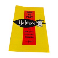 Vintage Lowe Yahtzee Game, Dice Game, Family Game, Collectible Game, Retro Game, 1950s