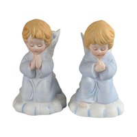 Vintage Ceramic Angel Figurine Lot, Homco, Lefton, Praying Candle Holders, Angel Collector Gift, Religious Decor