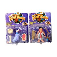 Mattel Flintstones Toy Set, Licking Dino & Big Shot Fred, New in Package, Vintage Flintstones Collectibles