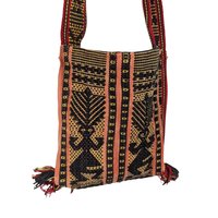 Vintage Handmade Bags, Exotic Design, Handwoven, Black & White, Boho Style, Gift for Her