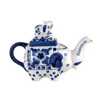 Vintage Bombay Blue and White Elephant Teapot | Ceramic Elephant Teapot | Animal Teapot | Unique Gift