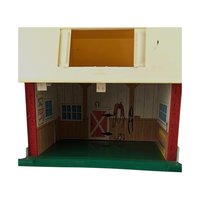 Vintage 1967 Fisher Price Play Family Farm Barn, Little People Barn, Toy Barn, Collectible Toy