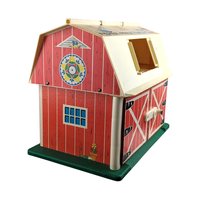 Vintage 1967 Fisher Price Play Family Farm Barn, Little People Barn, Toy Barn, Collectible Toy
