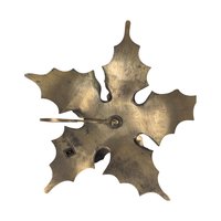 Vintage Brass Candlesticks | Leaf Candle Holders | Made in India | Boho Decor | Brass Decor