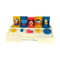 Vintage 1980 Disney Busy Poppin' Pals, Pop-Up Toy, Mickey Mouse, Donald Duck, Goofy, Preschool Toy, Collectible Toy