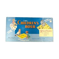 1958 Vintage Children's Hour Game, Parker Brothers Game, Complete Family Game, Collectible Board Game, Gift for Game Collectors
