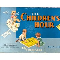 1958 Vintage Children's Hour Game, Parker Brothers Game, Complete Family Game, Collectible Board Game, Gift for Game Collectors