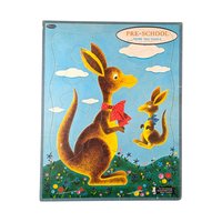 Vintage Preschool Tray Puzzles, 1960s Whitman Circus, Elephant, Kangaroo Puzzles, Jaymar Zorro Puzzle, Kids Room Decor, Nostalgic Toys