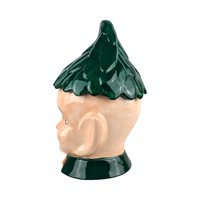 Vintage Pixie Elf Cookie Jar, Ceramic Cookie Jar, Christmas Cookie Jar, Holiday Decor, Kitchen Decor, Retro Elf, Pixie