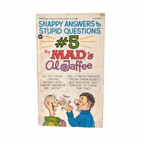 Vintage Mad Magazine, Snappy Answers to Stupid Questions #5, Al Jaffee, Humor Book, Paperback, 1984, Collectible Book, Gag Gift