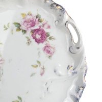 Antique Limoges W.G Floral Porcelain Platter - French Dresser Tray Vanity Decor